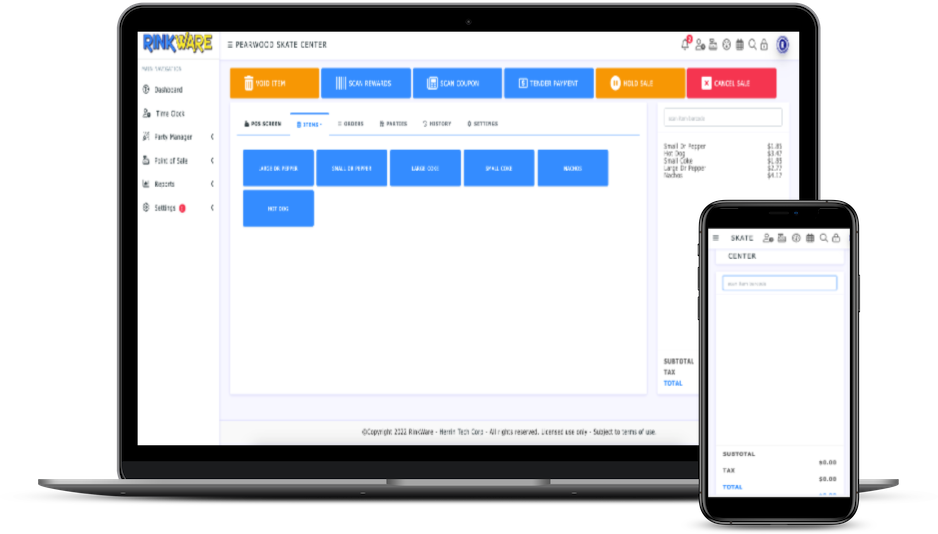 rinkware point of sale