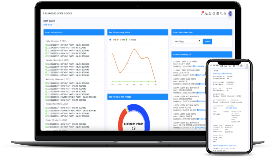 party manager dashboard